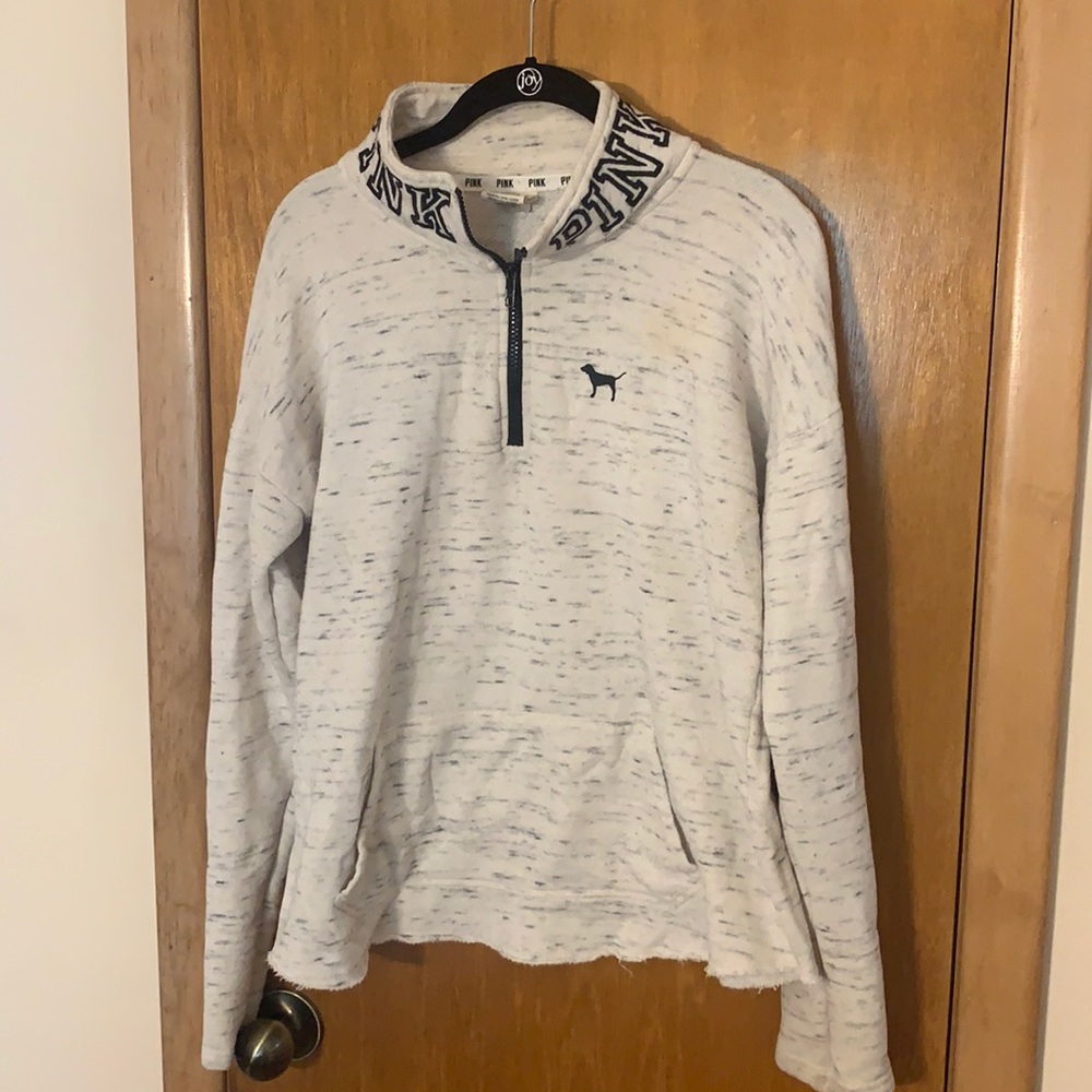 VS Pink quarter zip sweatshirt